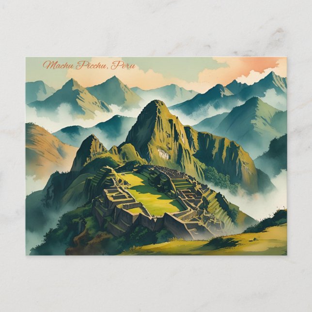 Watercolor Postcard - Peru (Front)