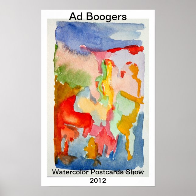 watercolor Postcards Show Poster (Front)