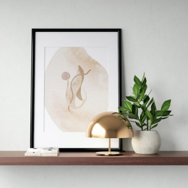 Watercolor poster Abstract Geometrical modern art (Creator Uploaded)