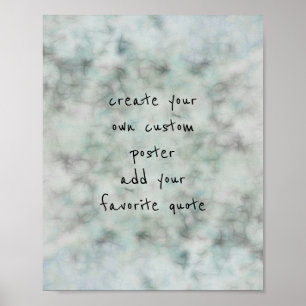 watercolor poster create your own quote wall art
