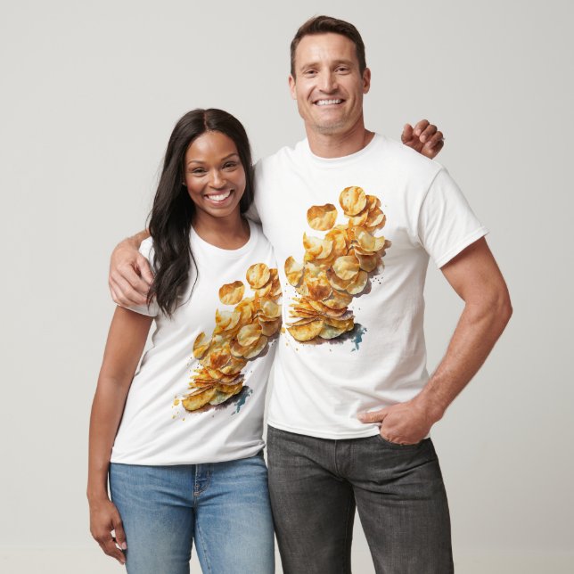 Watercolor Potato Chips T-Shirt (Unisex)