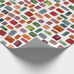 Watercolor Presents Illustration   Wrapping Paper