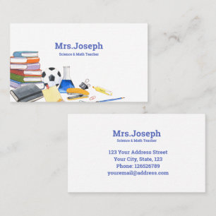 Watercolor Private Tutor Business Card