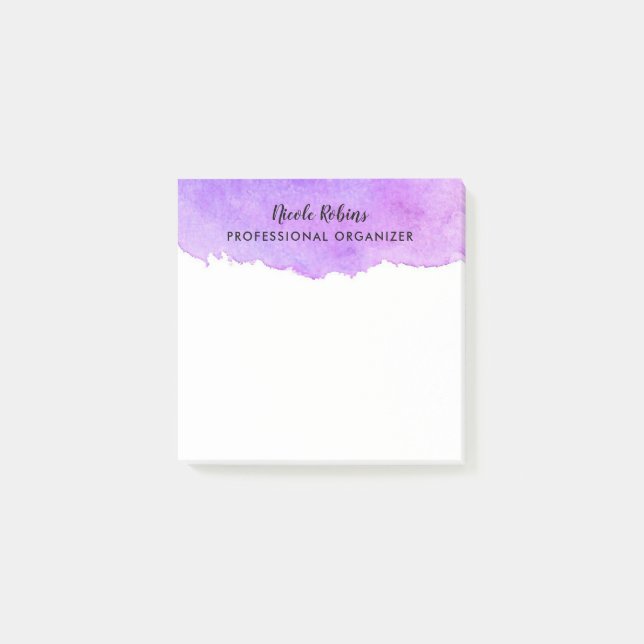 Watercolor Professional Organiser Post-it Notes (Front)