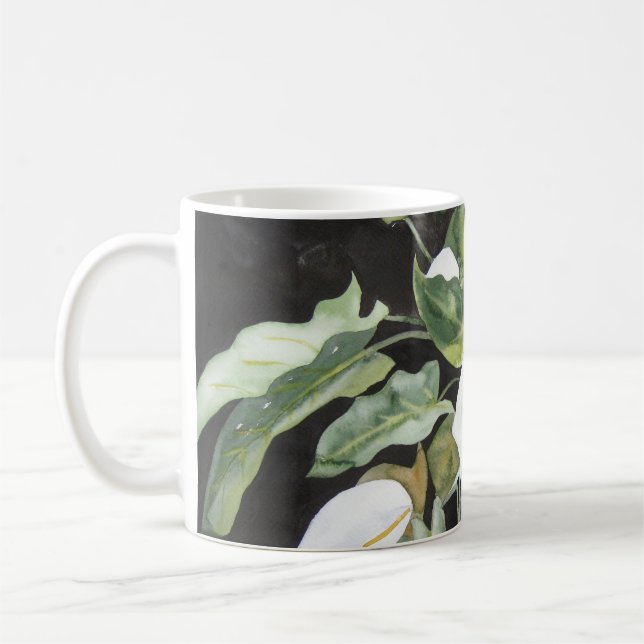 Watercolor Pump Coffee Mug (Left)