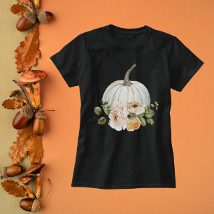 Watercolor Pumpkin and Roses T-Shirt
