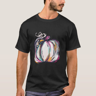 Watercolor Pumpkin Colourful Pumpkin Sublimation T T-Shirt