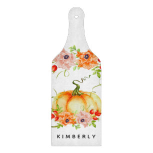 Watercolor Pumpkin Cutting Board