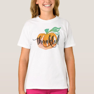 Watercolor Pumpkin Fall Autumn Season T-Shirt