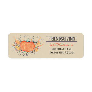 Watercolor Pumpkin Friendsgiving