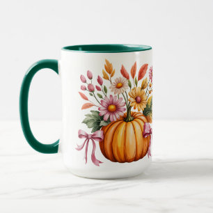 Watercolor Pumpkin Halloween T-Shirt – Cute Autumn Mug