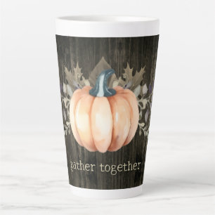 Watercolor Pumpkin Latte Mug