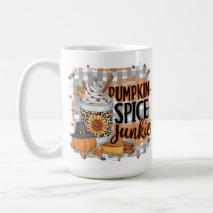 WATERCOLOR PUMPKIN SPICE BEVERAGE & PIE COFFEE MUG