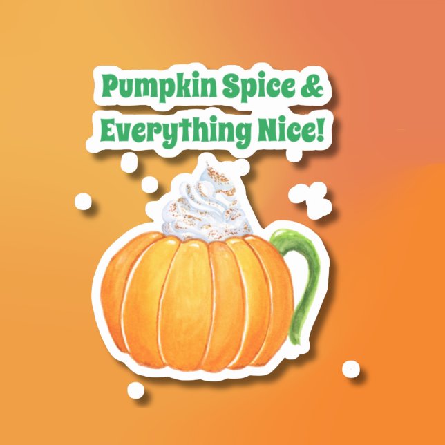 Watercolor Pumpkin Spice Latte  (Creator Uploaded)