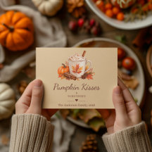 Watercolor Pumpkin Spice Latte - Cosy Thanksgiving