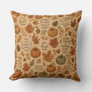 watercolor Pumpkin Style  Pillow Cover 