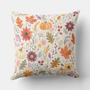 watercolor Pumpkin Style  Pillow Cover 
