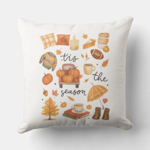 watercolor Pumpkin Style Pillow Cover