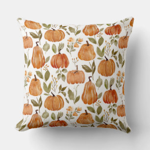 watercolor Pumpkin Style  Pillow Cover 
