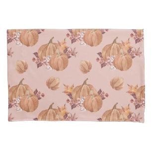 Watercolor Pumpkins Fall Pillowcase
