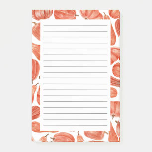 Watercolor Pumpkins Fall Theme  Post-it Notes