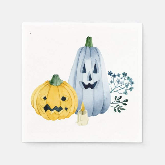 Watercolor pumpkins napkin (Front)