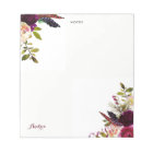 Watercolor Purple Boho Floral Autumn Personalised