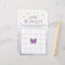 Watercolor Purple Butterfly Bridal Shower Game