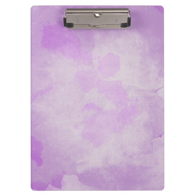 Watercolor Purple Clipboard (Front)