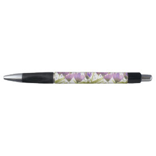 Watercolor Purple Daisies Garden