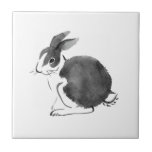 Watercolor Rabbit, Year of The Rabbit 2023 Tile<br><div class="desc">Watercolor Rabbit, Year of The Rabbit 2023 ceramic tile</div>