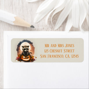 Watercolor Raccoon Halloween - Customized