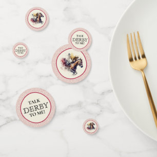 Watercolor Racehorse Derby Confetti