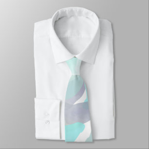Watercolor Rain Clouds Tie