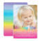 Watercolor Rainbow Birthday Party Invitation