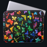 Watercolor Rainbow Butterflies Kids Pattern Laptop Sleeve<br><div class="desc">Watercolor Rainbow Butterflies Kids Pattern Laptop Sleeve.</div>