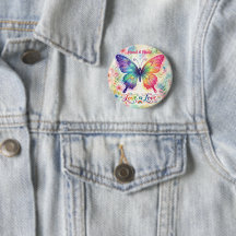 Watercolor Rainbow Butterfly "Love is Love"