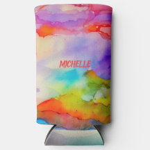 Watercolor Rainbow Colours Personalised Art