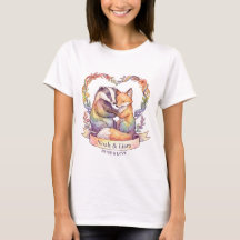 Watercolor Rainbow Fox & Badger Pride Personalised