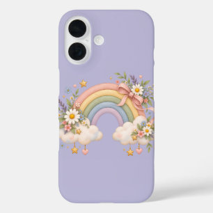 Watercolor Rainbow Gift – Charming Cloud iPhone 16 Case