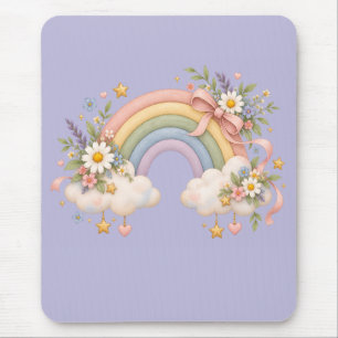 Watercolor Rainbow Gift – Charming Cloud Mouse Mat