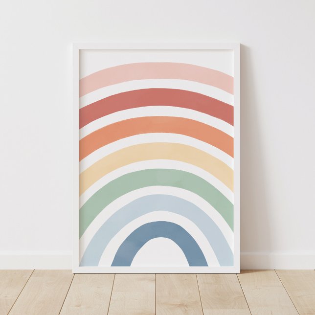 Watercolor Rainbow Kids Room Poster (Creator Uploaded)