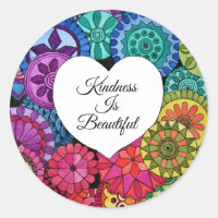 Watercolor Rainbow Mandala With Heart