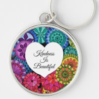 Watercolor Rainbow Mandala With Heart