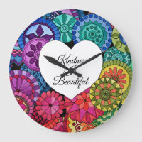 Watercolor Rainbow Mandala With Heart