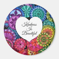 Watercolor Rainbow Mandala With Heart