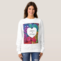 Watercolor Rainbow Mandala With Heart