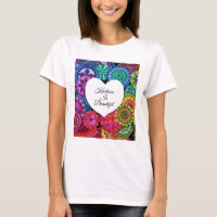 Watercolor Rainbow Mandala With Heart