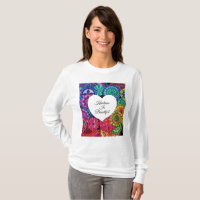 Watercolor Rainbow Mandala With Heart