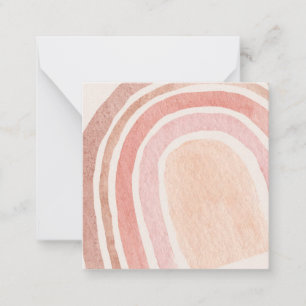 Watercolor Rainbow Note Card